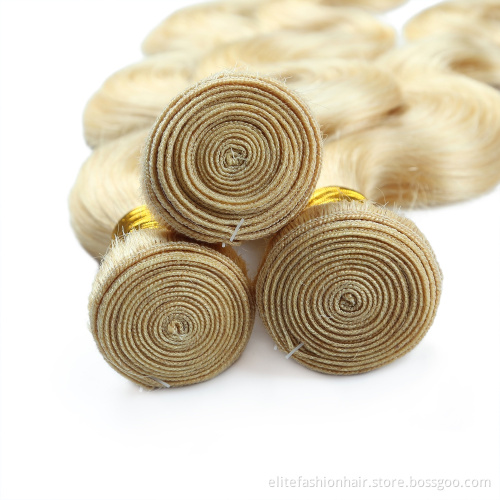 613 Blonde Hair Bundles High Quality Body Wave Cuticle Aligned Hair Bundle Shiny Remy Hair Extensions